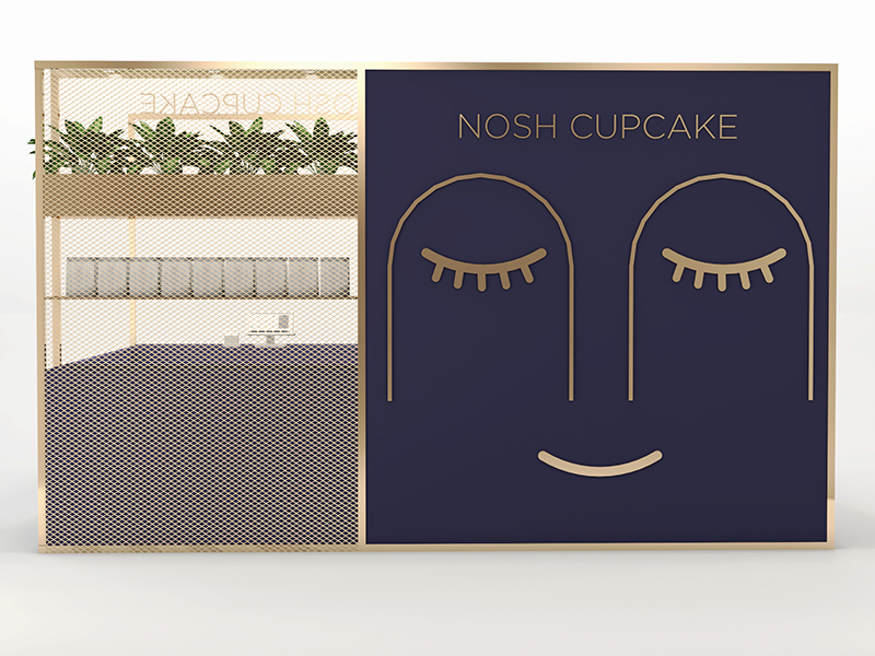 Nosh Cupcake Kiosk Interiorista Studio